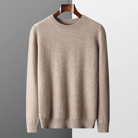 Pull texturé à col rond pour homme - Image 1