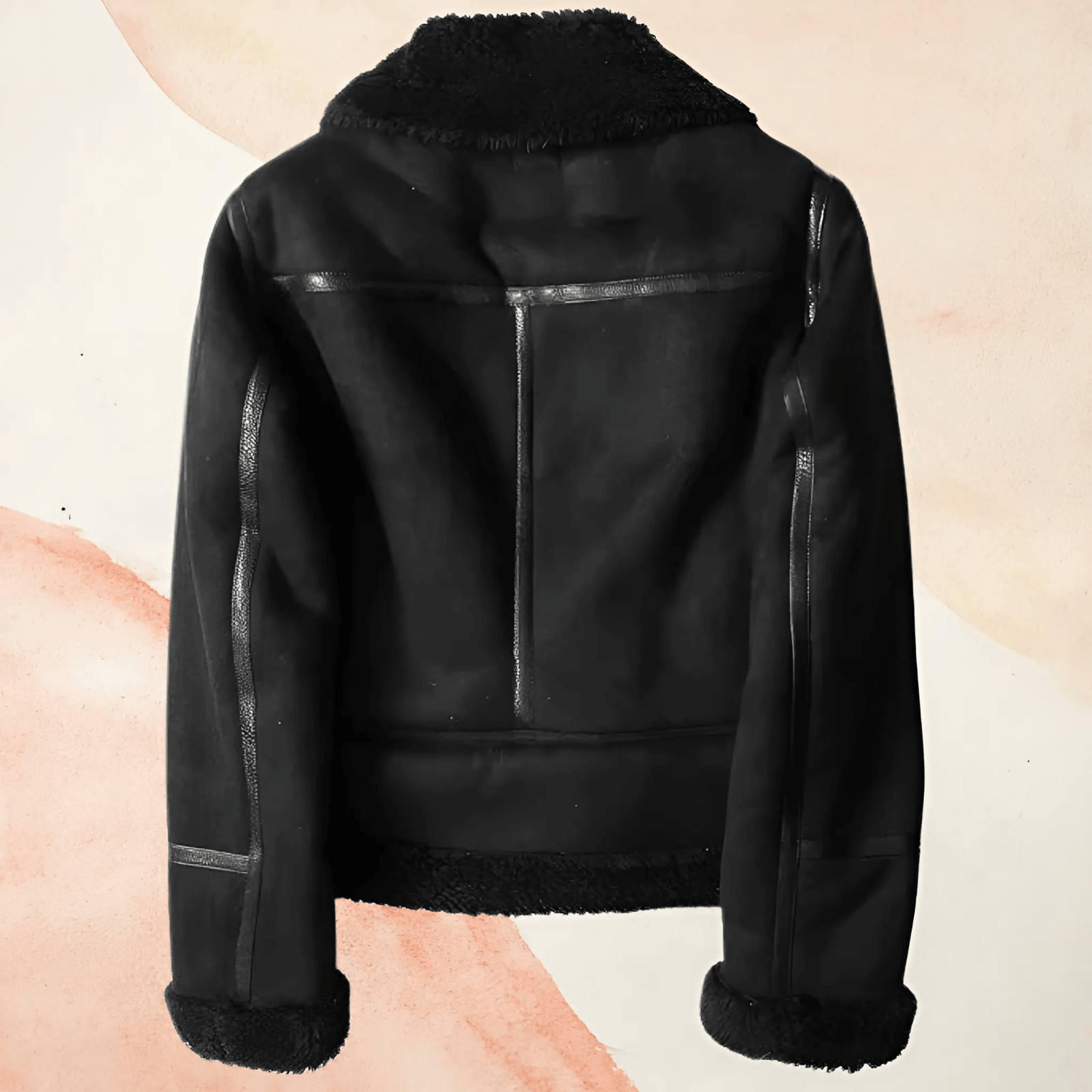 Veste Aviateur Femme en Shearling - Image 14