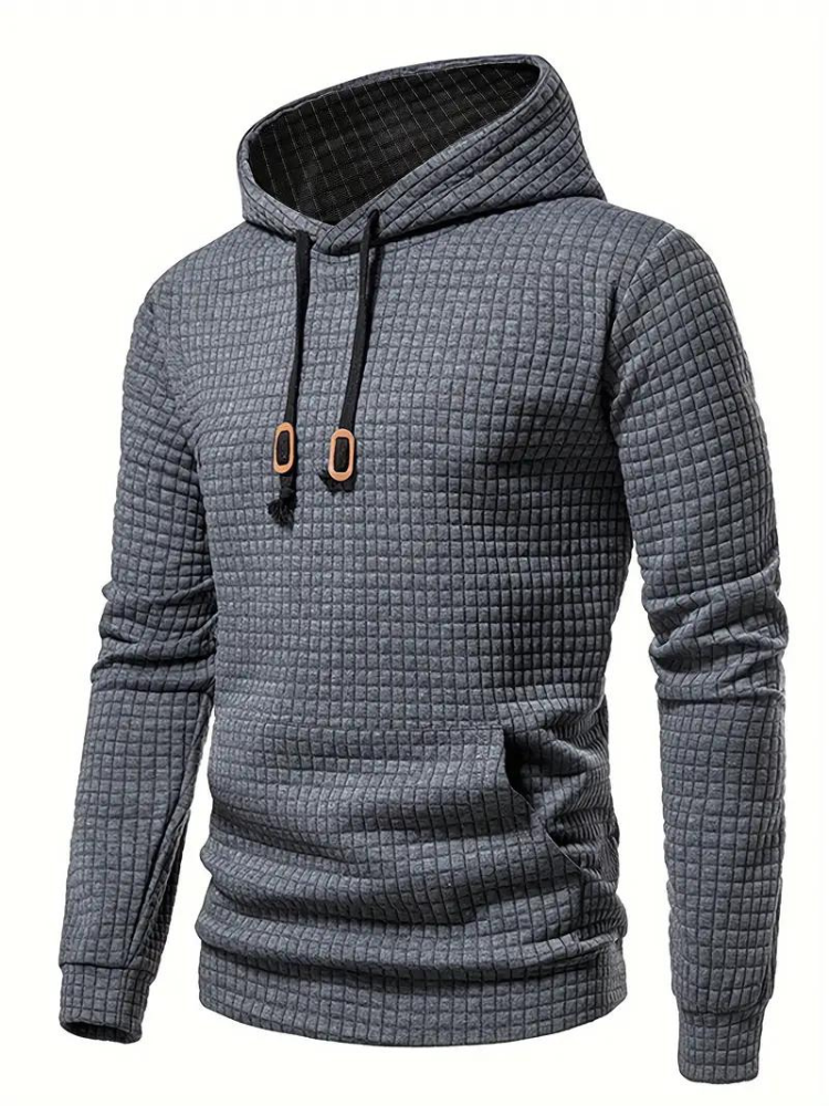 Sweat à capuche texturé pour homme - Image 2
