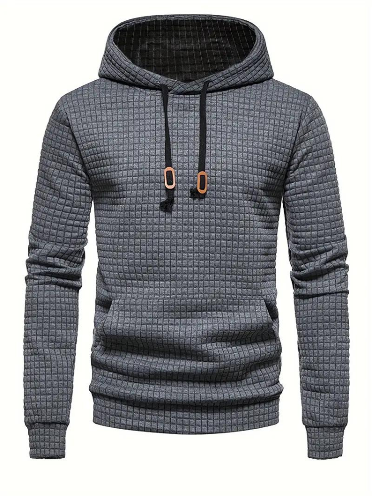Sweat à capuche texturé pour homme - Image 1