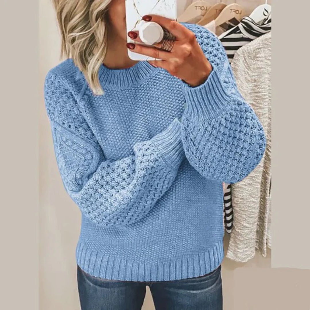 Pull Femme Col Rond En Tricot - Image 4