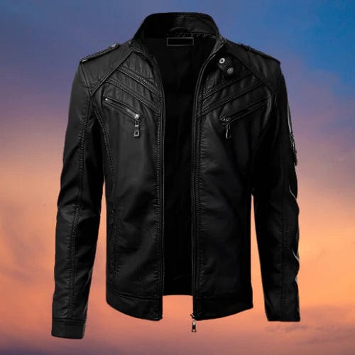 Veste de motard slim fit pour homme - Image 2