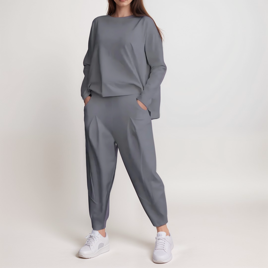Ensemble de détente pour femme coupe décontractée - Image 2