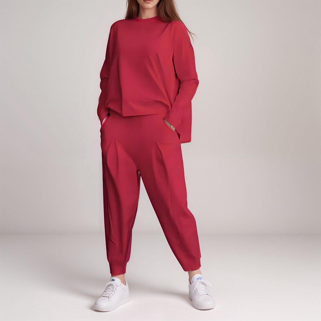 Ensemble de détente pour femme coupe décontractée - Image 5