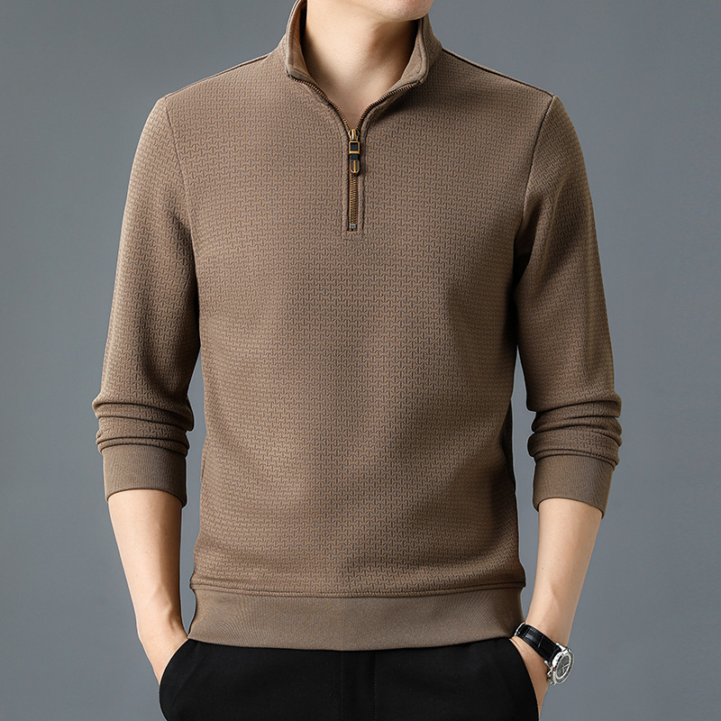 Pull Homme Col Zippé Manches Longues - Image 2