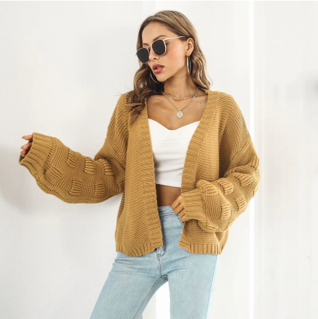 Cardigan en Tricot Oversize pour Femme - Image 1