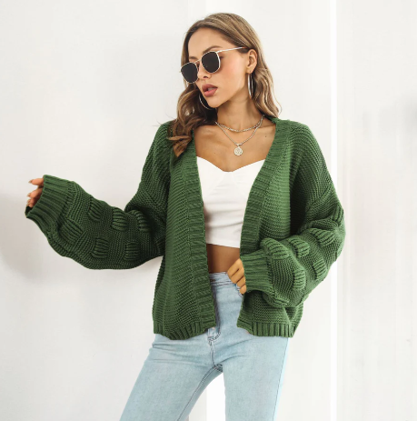 Cardigan en Tricot Oversize pour Femme - Image 2