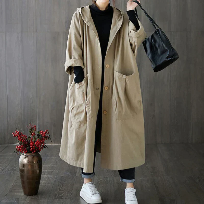 Manteau à Capuche Oversize Femme - Image 4