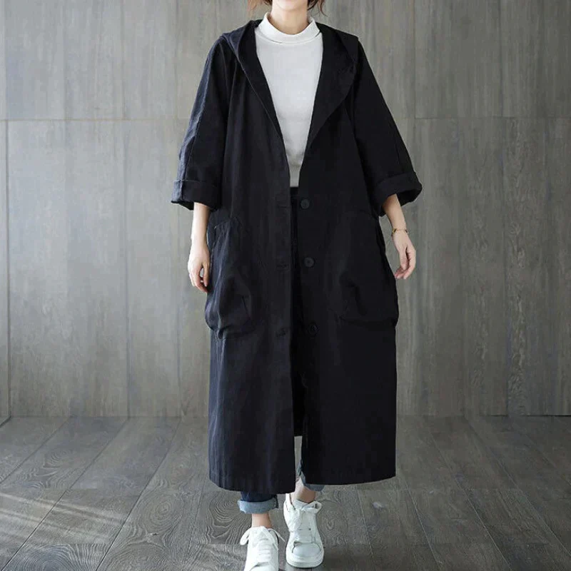 Manteau à Capuche Oversize Femme - Image 2