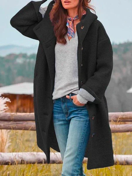 Manteau à Capuche Oversize Femme - Image 2