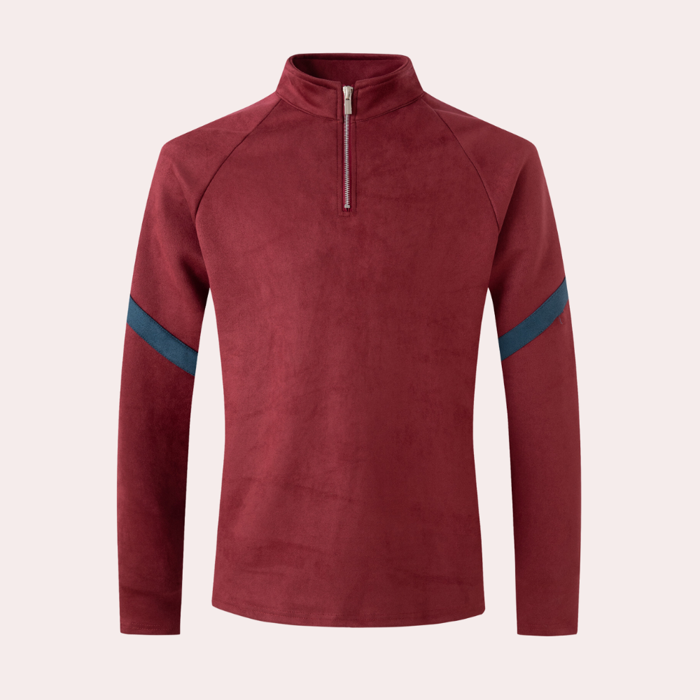 Pull à Manches Longues Homme avec Fermeture Éclair 1/4 - Image 4
