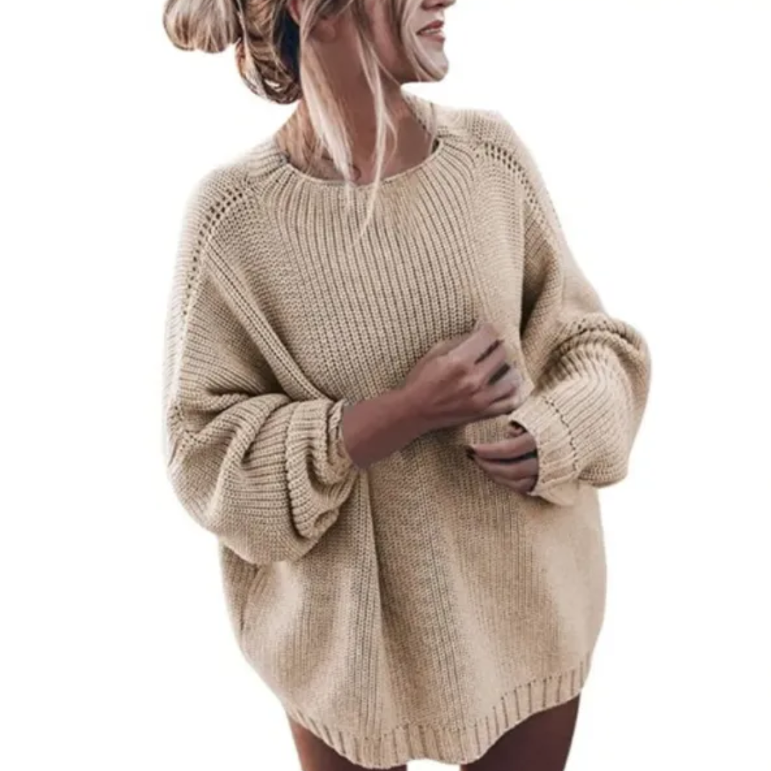Pull ample à col rond pour femme - Image 2