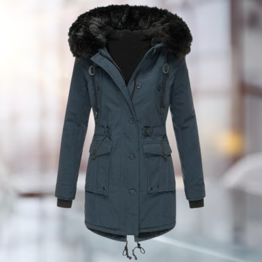 Parka Femme à Capuche en Fausse Fourrure - Image 3