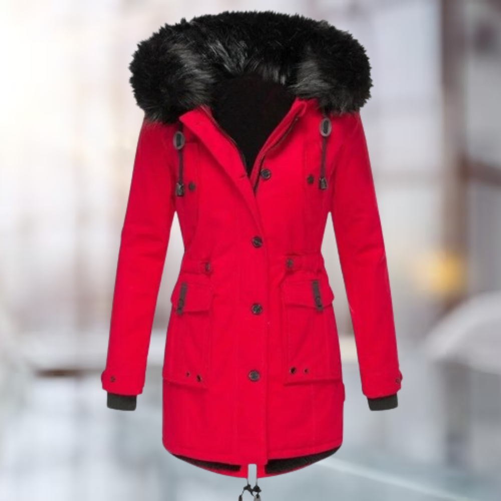 Parka Femme à Capuche en Fausse Fourrure - Image 7