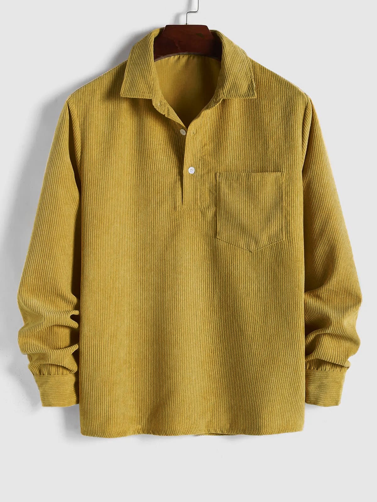 Chemise à Manches Longues et Col Cubain pour Homme - Image 6