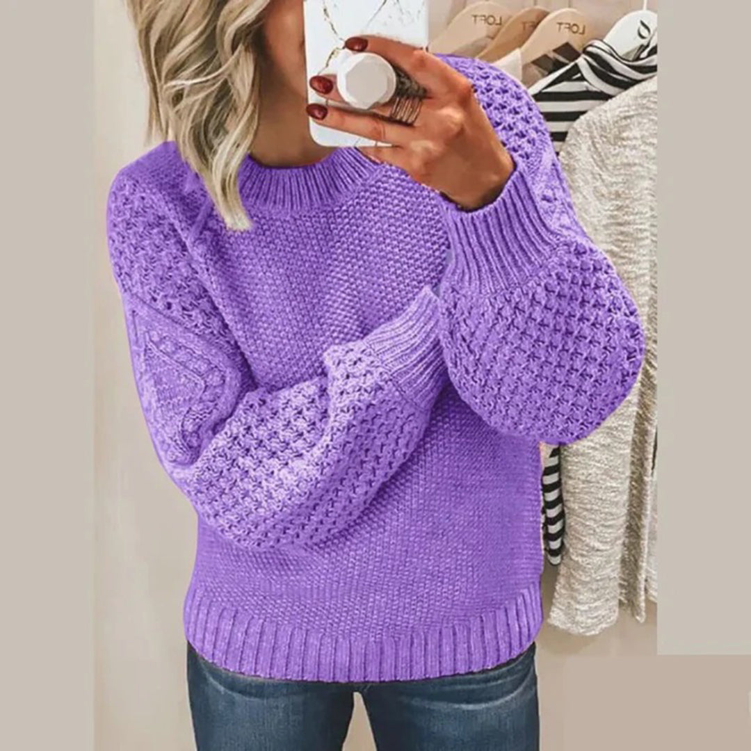 Pull Femme Col Rond En Tricot - Image 5