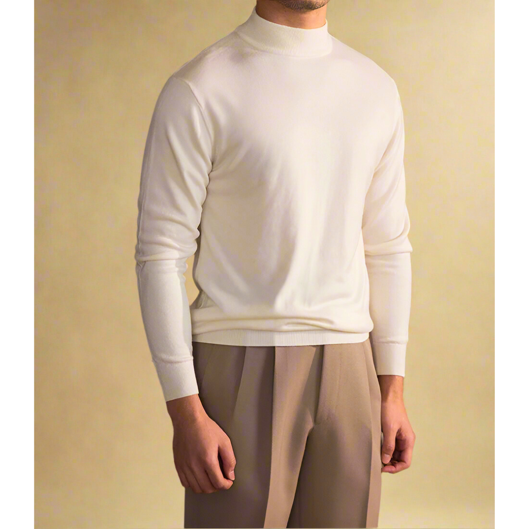 Pull Homme Col Roulé Manches Longues - Image 4