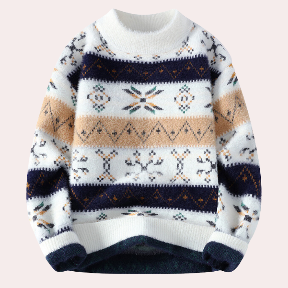 Pull en Tricot à Motifs pour Homme - Image 2