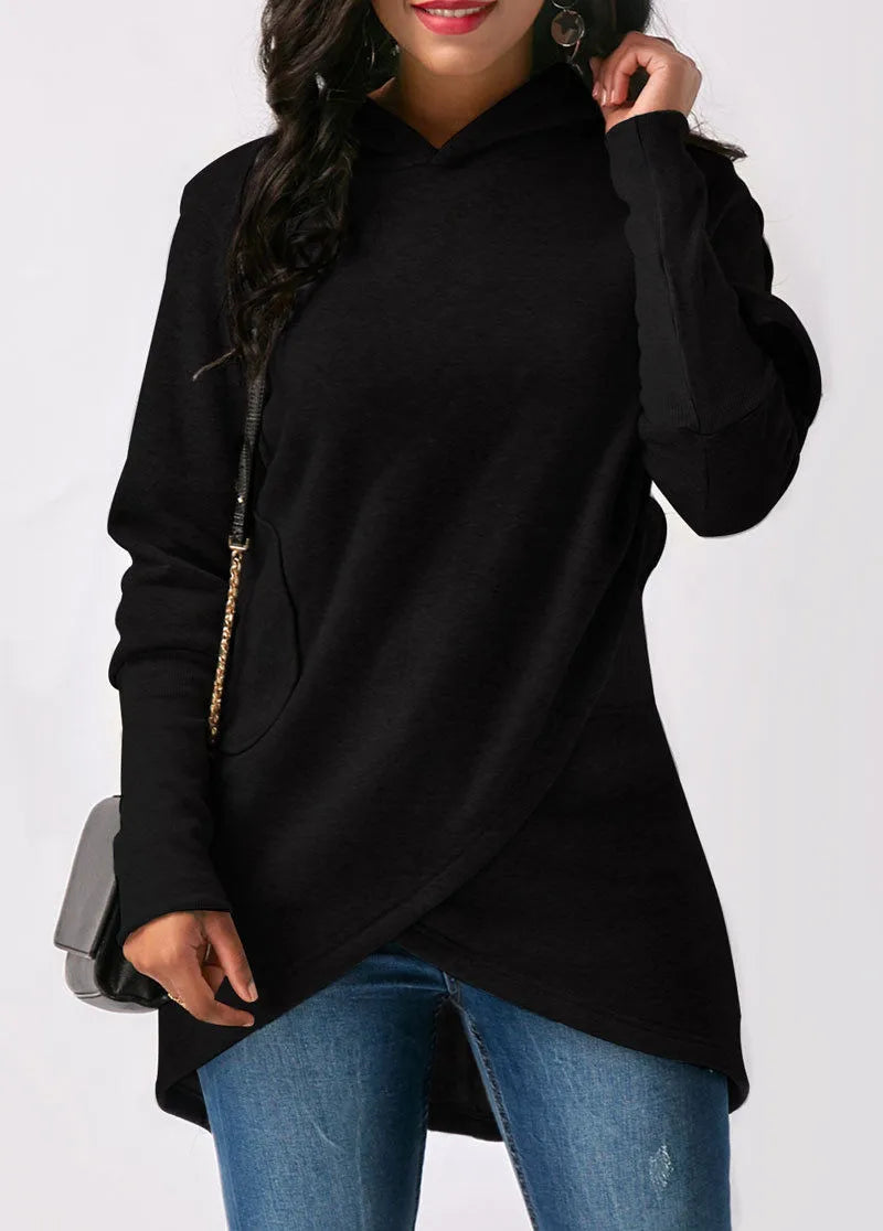 Pull Femme Cache-Cœur à Capuche - Image 5
