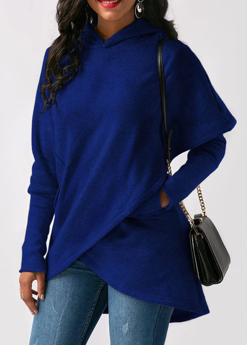 Pull Femme Cache-Cœur à Capuche - Image 8