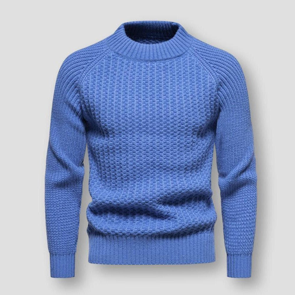 Pull texturé à col montant pour homme - Image 1