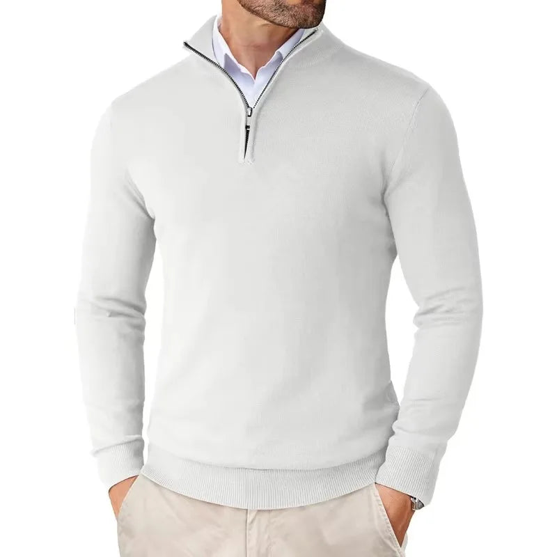 Pull Homme Col Zippé 1/4 - Image 4