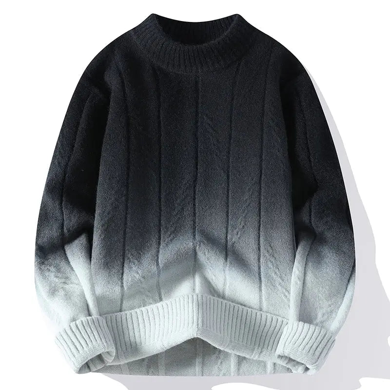 Pull Homme Col Rond Teinture Dip Dye - Image 3