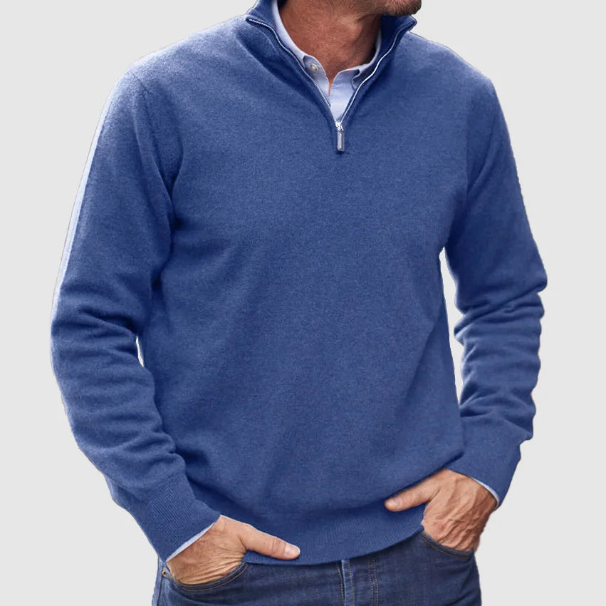 Pull à Manches Longues Homme avec Fermeture Éclair 1/4 - Image 10