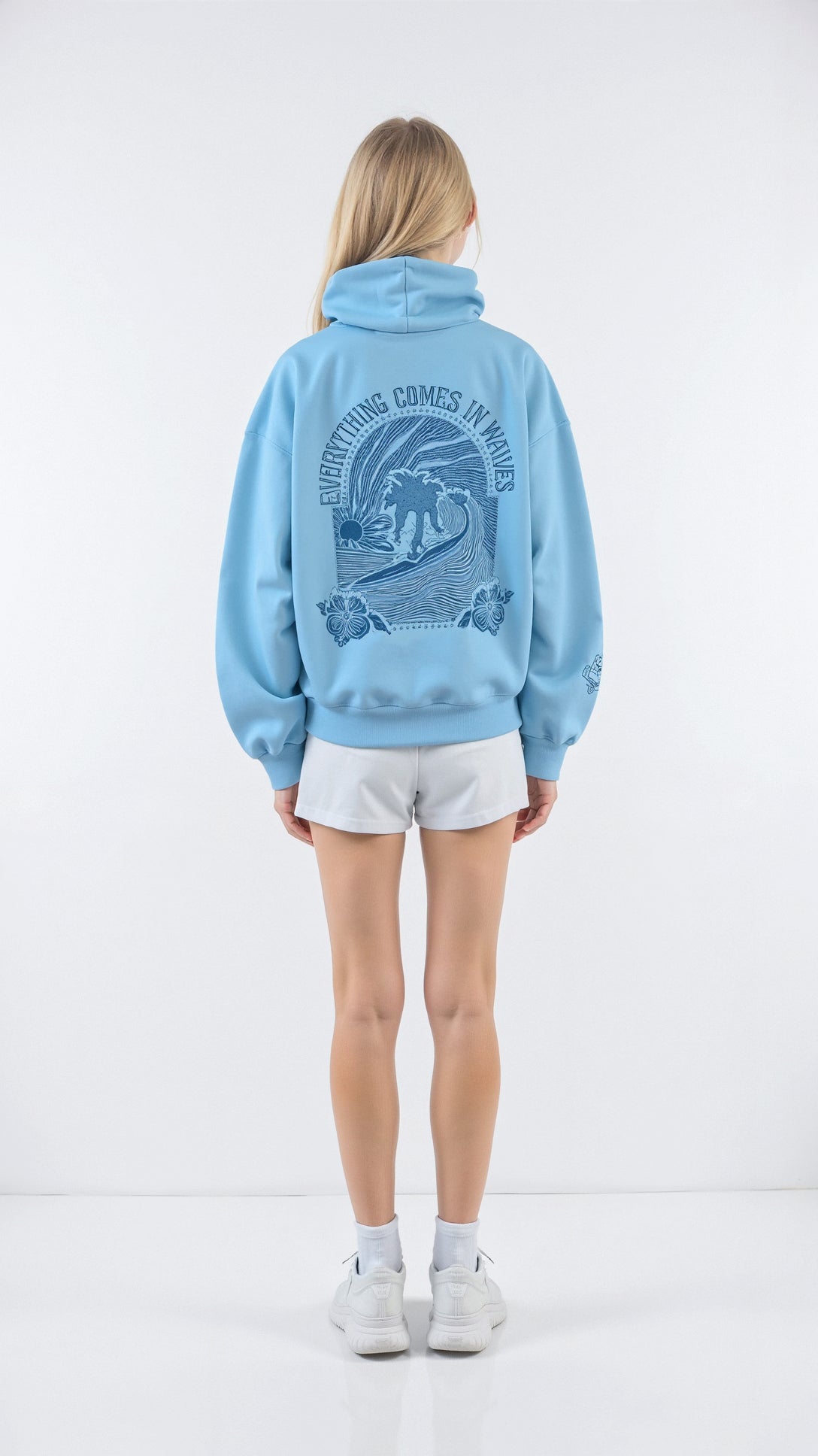 Sweat à Capuche Graphique Oversize Femme - Image 13