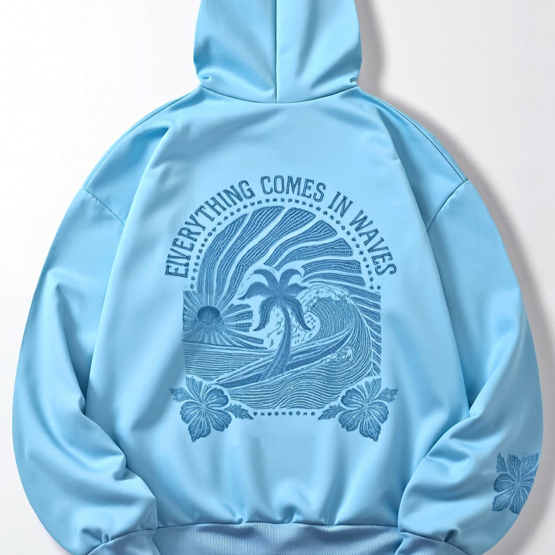 Sweat à Capuche Graphique Oversize Femme - Image 2