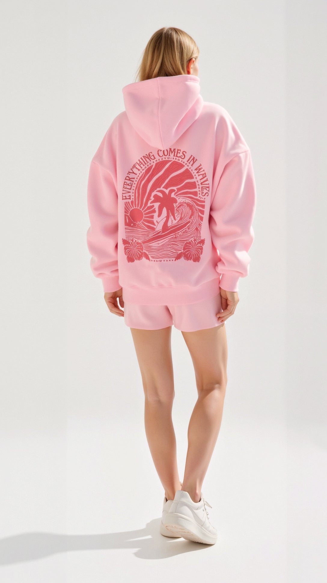 Sweat à Capuche Graphique Oversize Femme - Image 14
