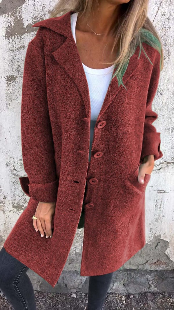 Manteau Boutonné Femme - Image 10