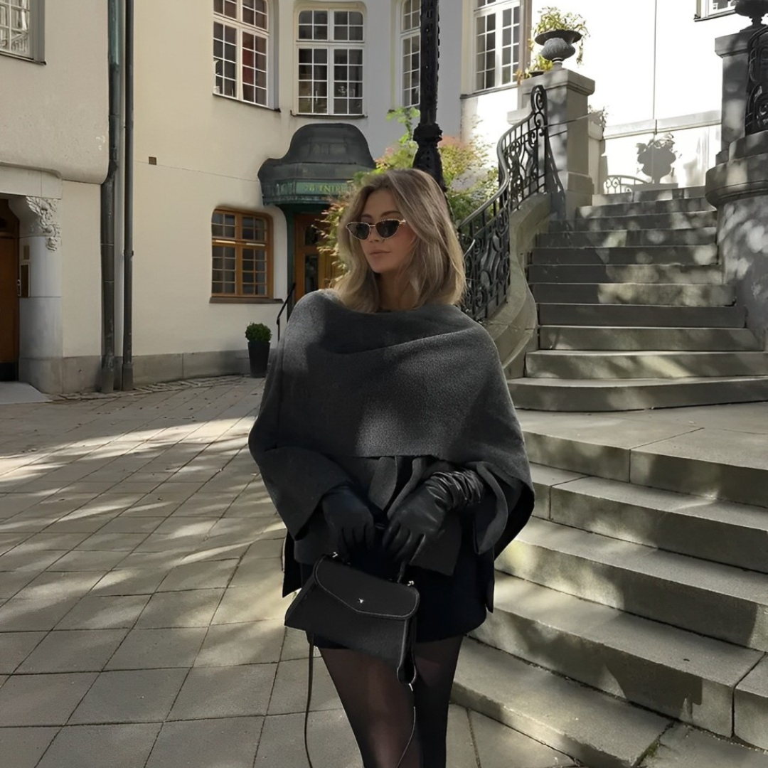Manteau Cape Oversize Femme - Image 6
