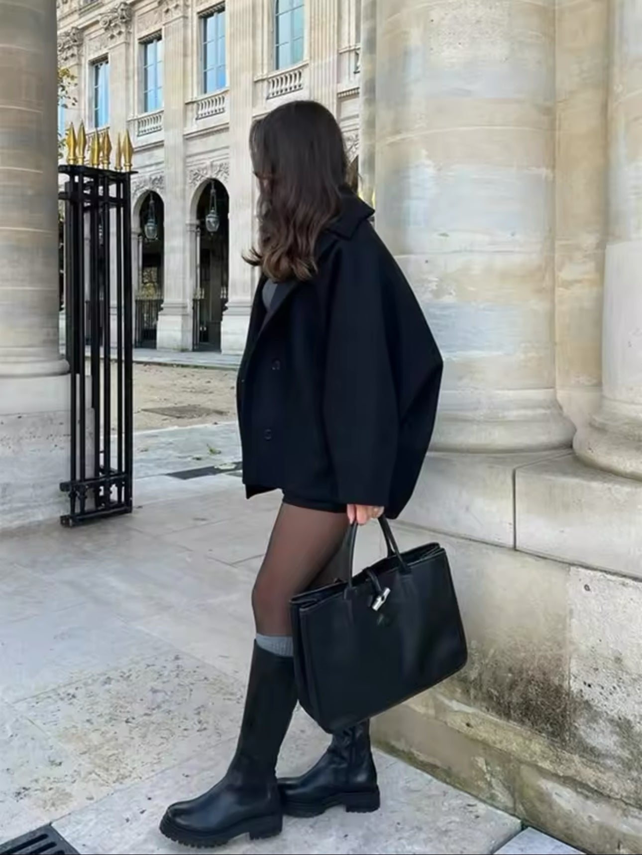 Manteau Court Oversize Femme - Image 6