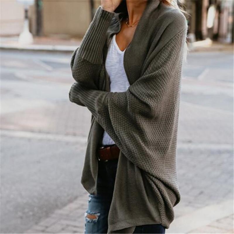 Gilet Femme Oversize Ouvert sur le Devant - Image 10