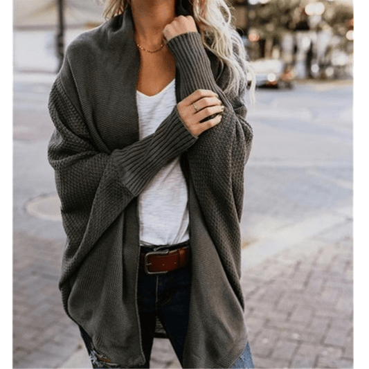 Gilet Femme Oversize Ouvert sur le Devant - Image 1