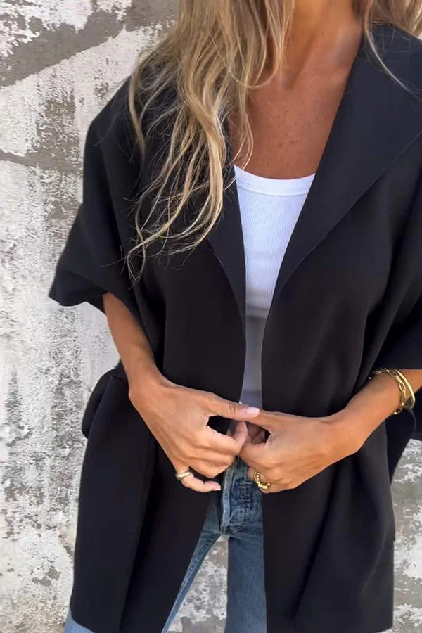 Veste Cape Femme Ouverte sur le Devant - Image 6