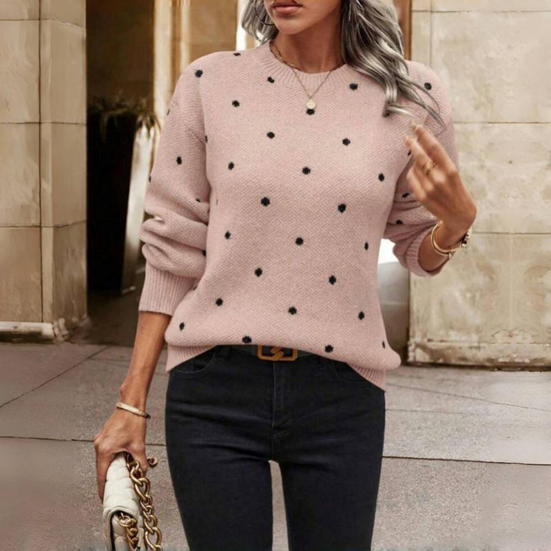 Pull à Manches Longues à Pois pour Femme - Image 8