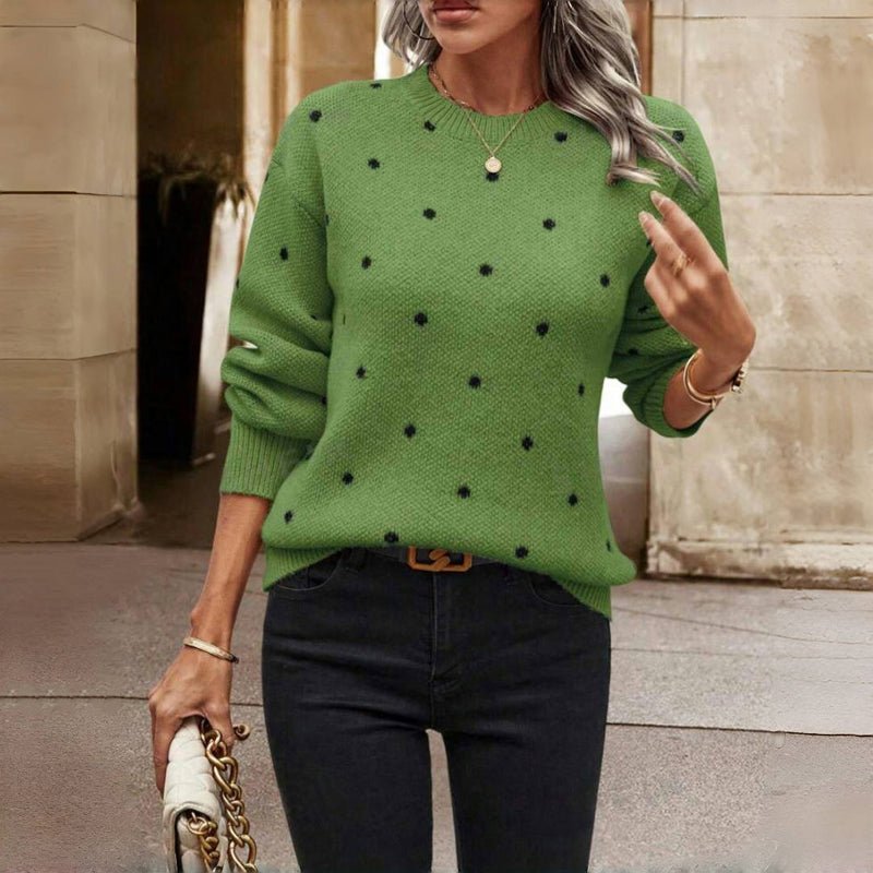 Pull à Manches Longues à Pois pour Femme - Image 6