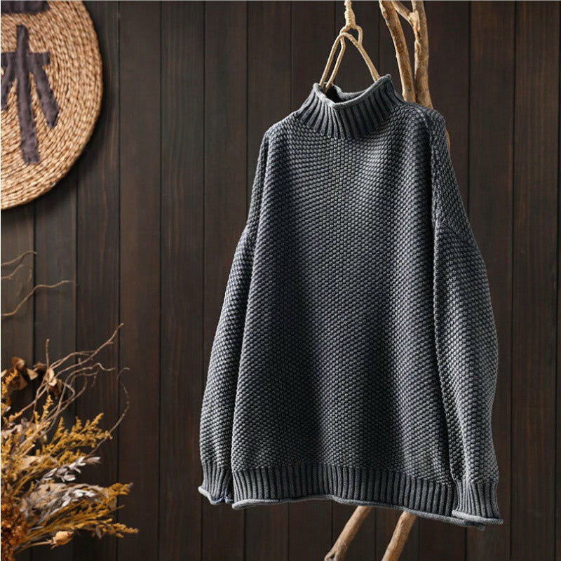 Pull ample à col roulé pour femme - Image 7