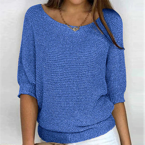 Pull en Tricot Femme Col V - Image 2