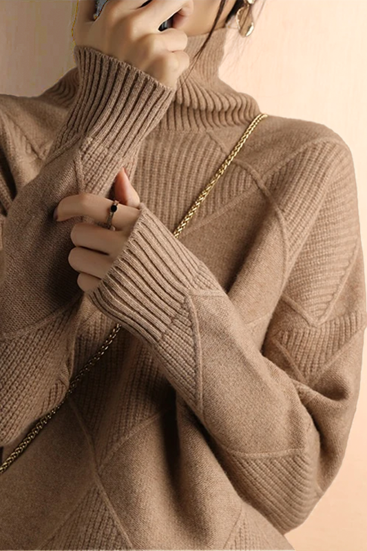 Pull Femme Tricot Motif Losanges - Image 7