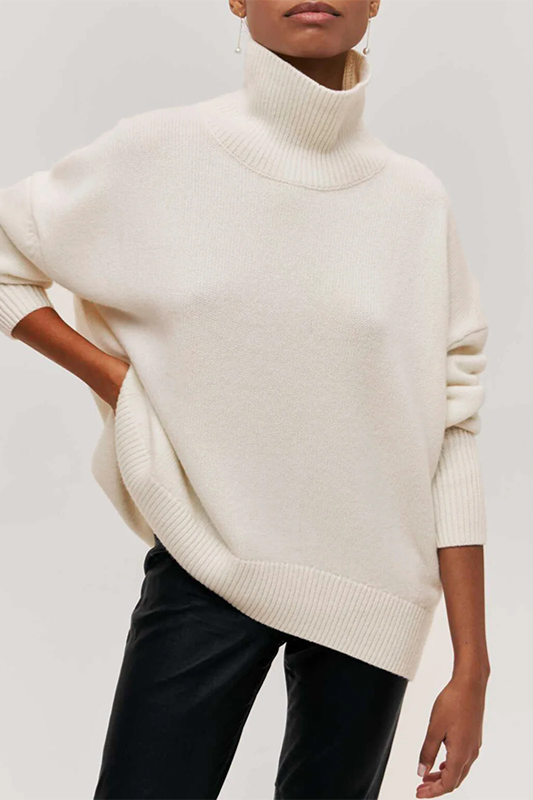 Pull ample à col roulé pour femme - Image 7