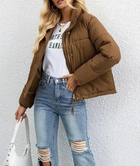 Veste matelassée boutonnée pour femme - Image 6