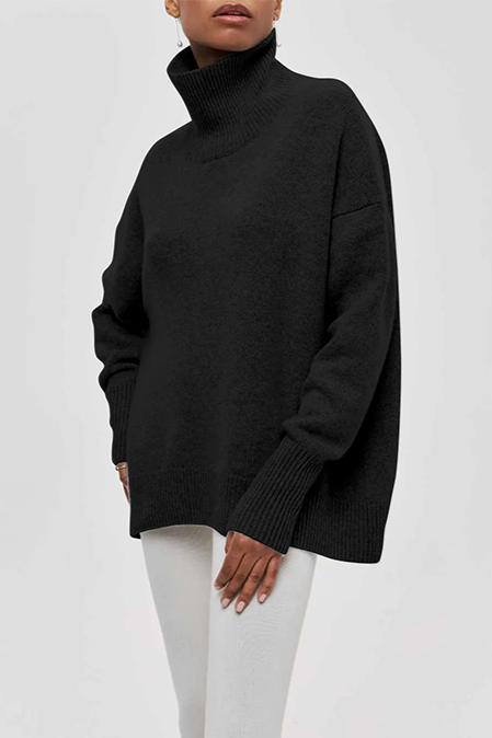 Pull ample à col roulé pour femme - Image 8