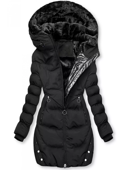 Manteau Rembourré à Capuche pour Femme - Image 1
