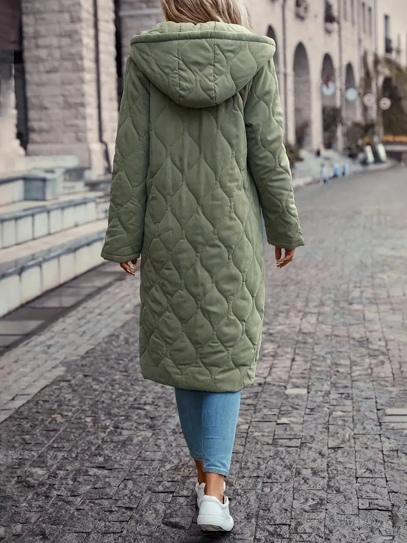 Manteau matelassé à capuche pour femme - Image 4