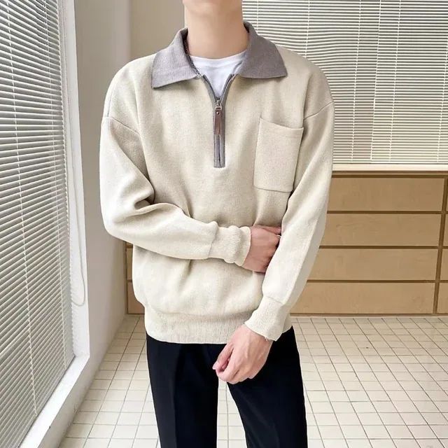 Pull à Col Zippé ¼ pour Homme - Image 4