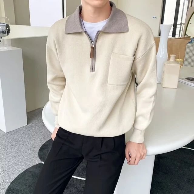 Pull à Col Zippé ¼ pour Homme - Image 3