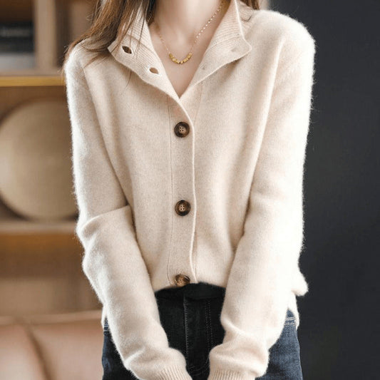 Pull en Tricot Boutonné pour Femme - Image 1